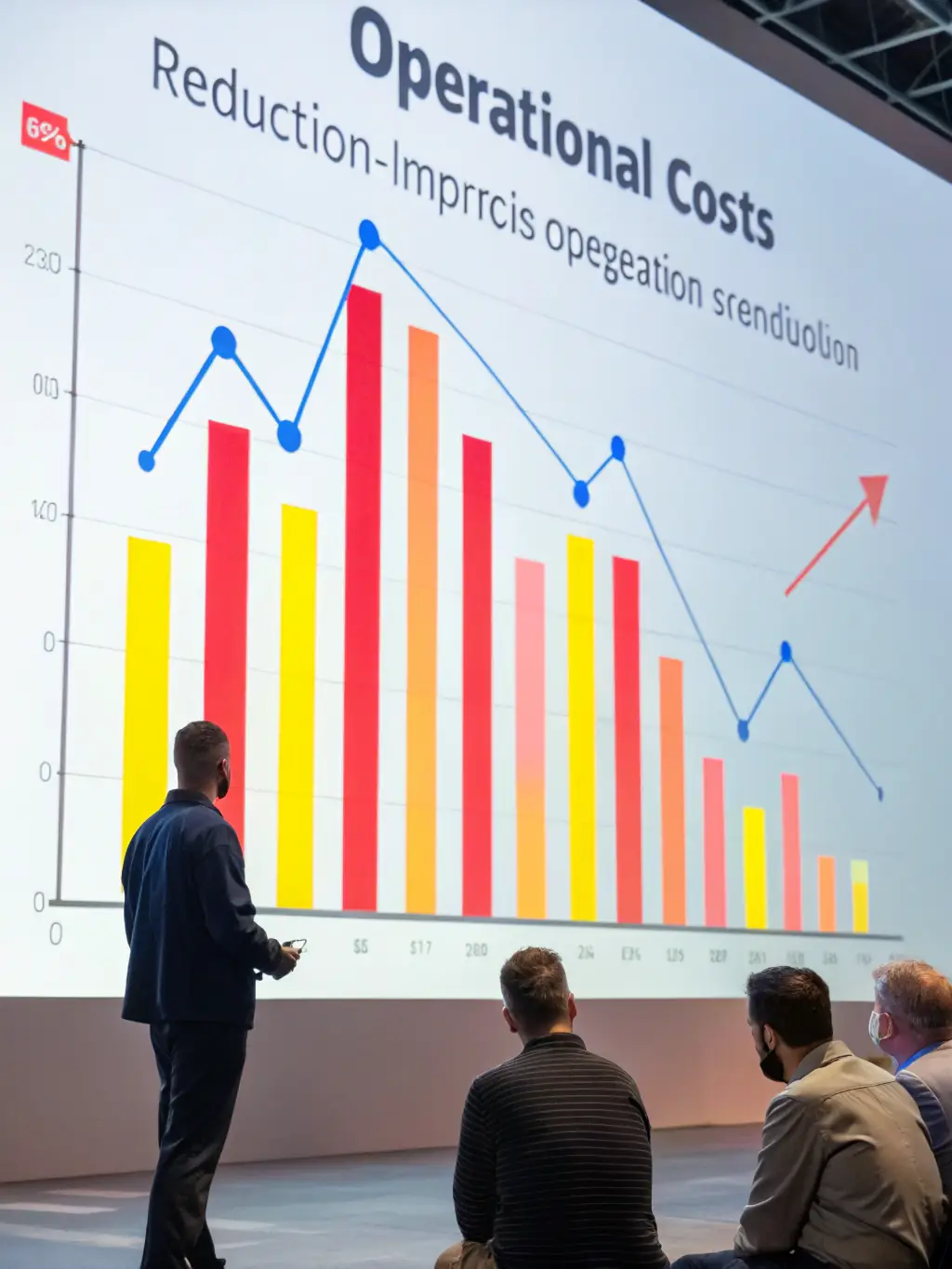 A cost-benefit analysis chart showing reduced operational costs and increased profitability, illustrating the financial advantages of tailored engineering.